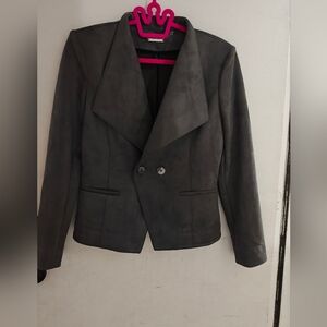 Women's Gray Suede Jacket